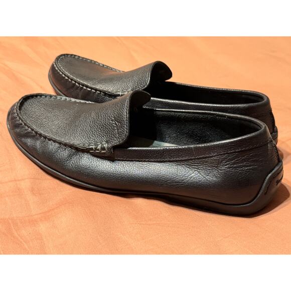Tommy Bahama Mens Black Leather ORION Loafers Shoes 11.5 main image 6